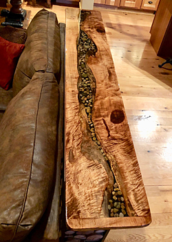 Photo of the finished River Table Top by Jay Seaton