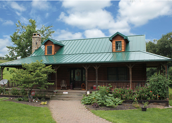 Photo of House with ABC Metal Roofing SL-16 Panel on Roof