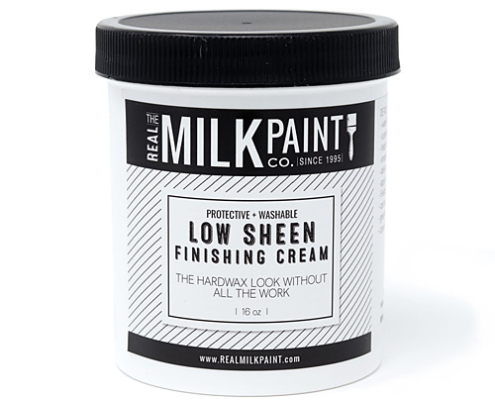 Photo of a container of Real Milk Paint Finishing Cream