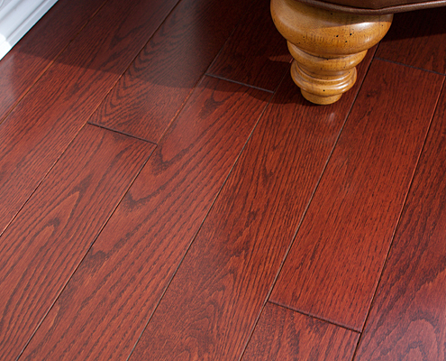 Photo of Maine Traditions Classic Collection Flooring Red Oak Cranberry Stain