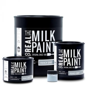 Photo of 4 sizes of Real Milk Paint cans