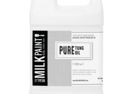 Photo of gallon container of Real Milk Paint Company Pure Tung Oil