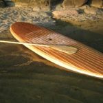 The Stu SUP 9’6″ Wooden Surf Board